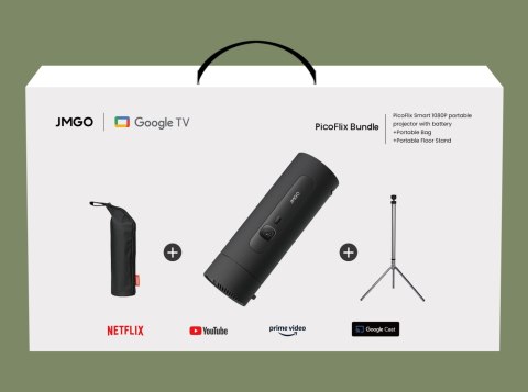 Projektor Jmgo Picoflix Fhd Z Google Tv, Akumulator 10 000 Mah, Statyw