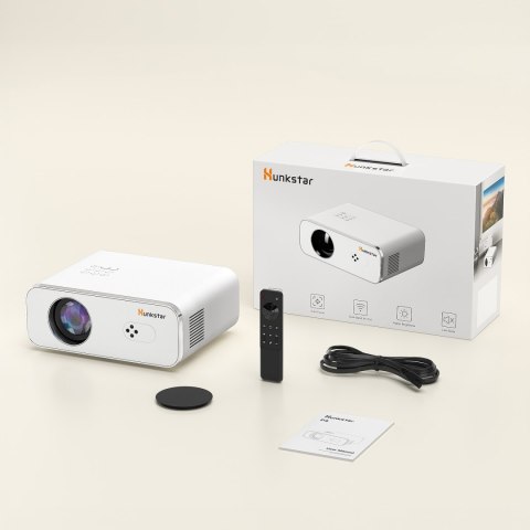 Projektor Lcd 1080P 1000 Ansi Hdr10 Hunkstar P3 Android Wifi Usb Bluetooth