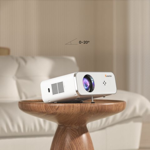 Projektor Lcd 1080P 1000 Ansi Hdr10 Hunkstar P3 Android Wifi Usb Bluetooth