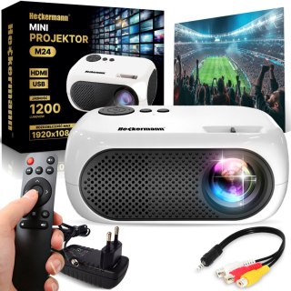 Projektor Led 1080P Przenośny 1200 Lumenów Do Domowego Kina I Prezentacji