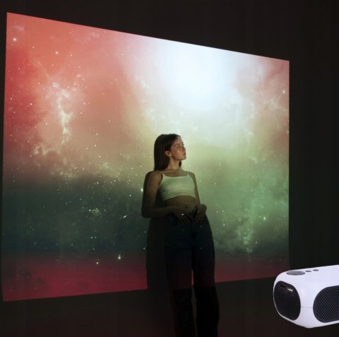 Projektor Led 1080P Przenośny 1200 Lumenów Do Domowego Kina I Prezentacji