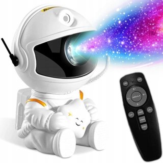 Projektor Led Astronauta Do Pokoju Dziecięcego, Rzutnik Gwiazd, 8 Trybów