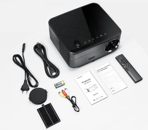 Projektor Led Cubot Sw10 Full Hd 150 Cali Wifi 5G, 2X Hdmi 2X Usb, Keystone