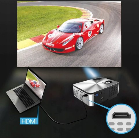 Projektor Led Hd 3500Lm 177 Cali Wifi Android 6.0, 50K Godzin, 16:9/4:3