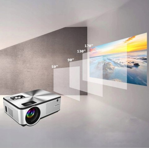 Projektor Led Hd 3500Lm 177 Cali Wifi Android 6.0, 50K Godzin, 16:9/4:3