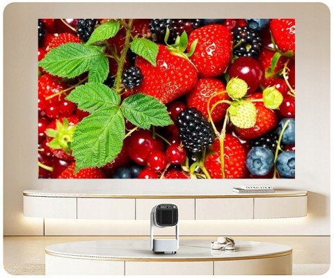 Projektor Led Przenośny Android 11, Auto Korekcja, Wbudowana Bateria, 4K