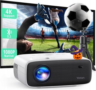 Projektor Yoton Y6 1080P 12000 Lm, Bluetooth, 200 Cali Ekran, Z Statywem