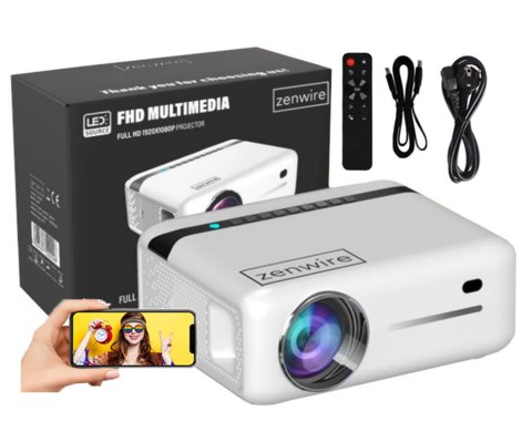 Projektor Zenwire E520h 4K Full Hd, Android 9.0, Wifi, Bluetooth, 9000 Lm