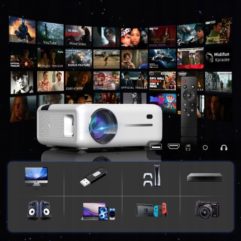 Projektor Zenwire E520h 4K Full Hd, Android 9.0, Wifi, Bluetooth, 9000 Lm