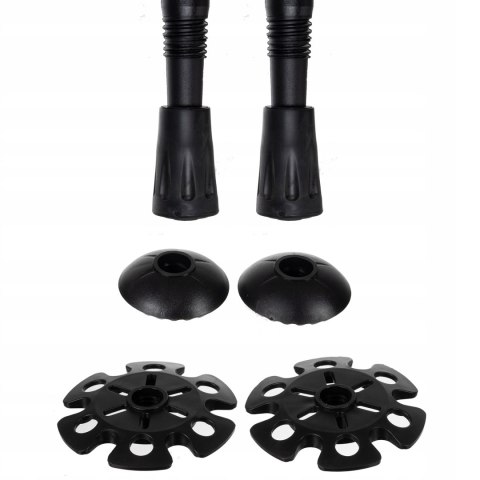 2 Składane Kije Trekkingowe Do Nordic Walkingu, Reg. 110-130 Cm, Rączki Eva