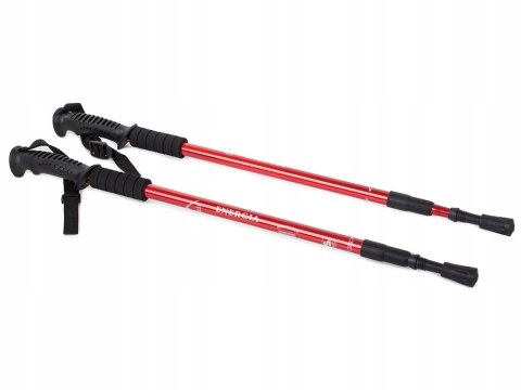Kieki Trekingowe Anti-Shock 63-135 Cm Z 3 Końcówkami Na Las, Aspalt I Śnieg