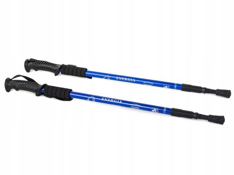 Kieki Trekingowe Anti-Shock 63-135 Cm Z 3 Końcówkami Na Las, Aspalt I Śnieg