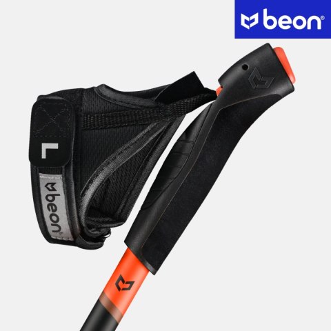 Kije Nordic Walking Beon Nx2 - Telescopowe, Regulowane 61-135 Cm, 4 Nasadki