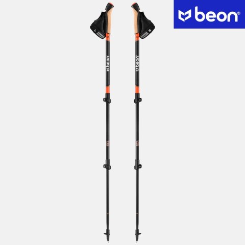 Kije Nordic Walking Beon Nx4 Składane Regulowane 61-135Cm Komfortowe Lekkie