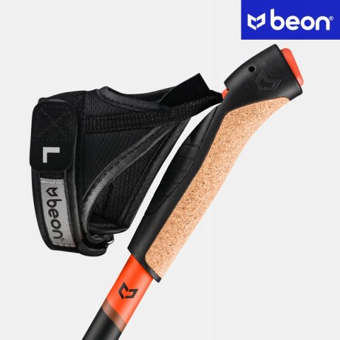 Kije Nordic Walking Beon Nx4 Składane Regulowane 61-135Cm Komfortowe Lekkie