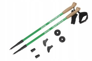 Kije Nordic Walking Tresekcyjne, Carbon/Aluminium, Antipoślizgowe 66-135Cm