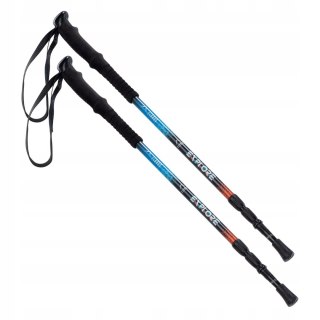 Kije Trekkingowe Pokara 3-Sekcjonowe, Regulowane, Aluminiowe 62-135 Cm