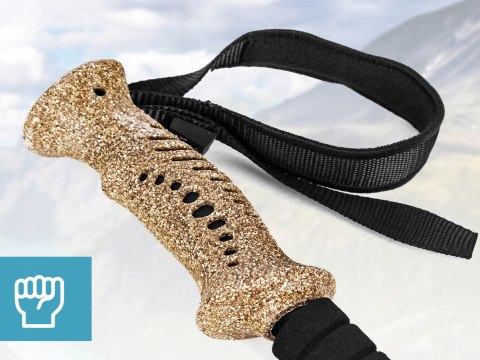 Kije Trekkingowe Sapphire St-073, Grafit, Regulowane, Antishock, Pokrowiec