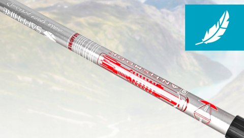 Kije Trekkingowe Sapphire St-073, Grafit, Regulowane, Antishock, Pokrowiec