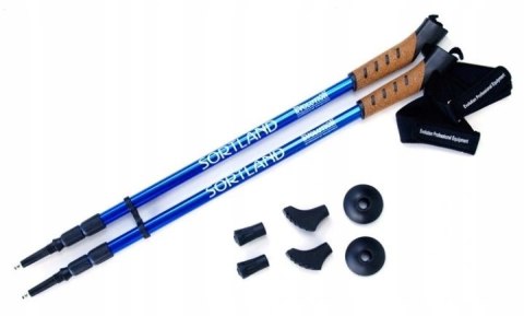 Kijki Nordic Walking Evolution Sortland 3-Sekcyjne Z Antishock 135 Cm