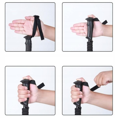 Kijki Nordic Walking Regulowane Antishock Ergonomiczne Rączki, Zestaw 2 Szt