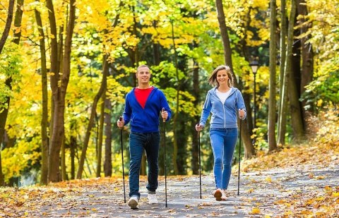 Kijki Trekkingowe Składane Omi 65-135Cm Z Systemem Anti-Shock, 12 Końcówek
