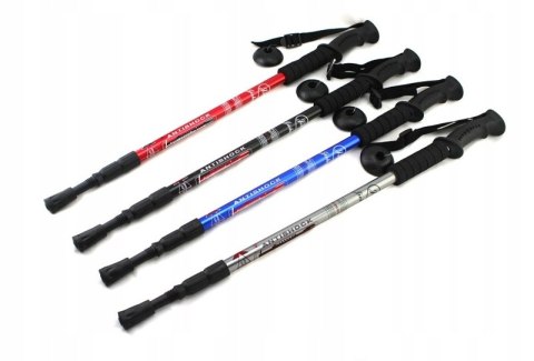 Kijki Trekkingowe Składane Omi 65-135Cm Z Systemem Anti-Shock, 12 Końcówek