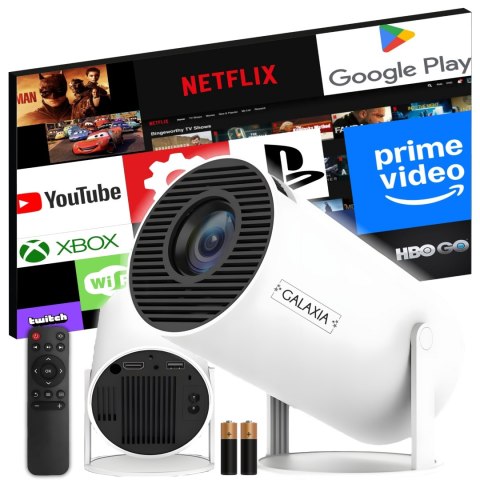 Mini Projektor Galaxia Hy300 Smart Led Android 11 Wifi Bluetooth Full Hd
