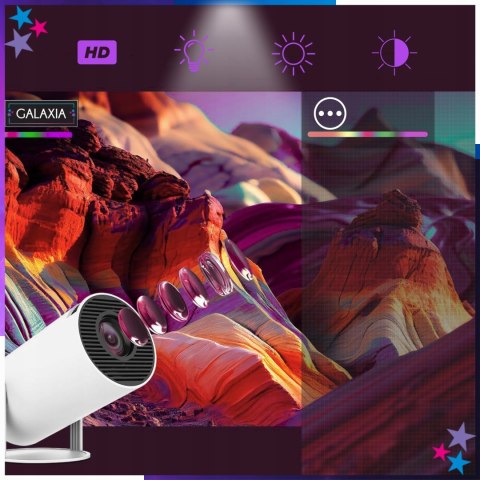 Mini Projektor Galaxia Hy300 Smart Led Android 11 Wifi Bluetooth Full Hd