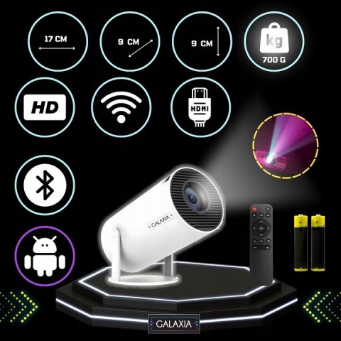 Mini Projektor Galaxia Hy300 Smart Led Android 11 Wifi Bluetooth Full Hd