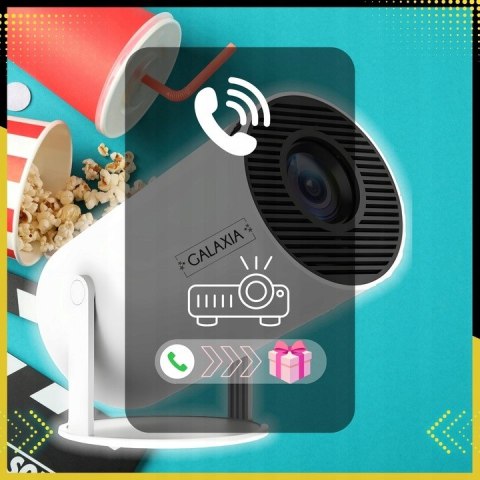 Mini Projektor Galaxia Hy300 Smart Led Android 11 Wifi Bluetooth Full Hd