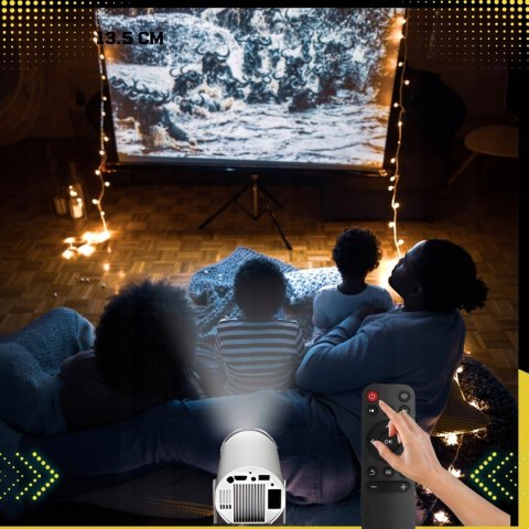 Mini Projektor Galaxia Hy300 Smart Led Android 11 Wifi Bluetooth Full Hd