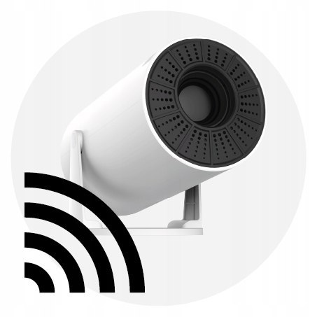 Mini Projektor Kiano Kvr01 Smart Tv 4K Z Wifi, Mobilny I Obracany
