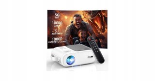 Mini Projektor Xiwbsy Q2 1080P Wi-Fi Bluetooth Hdmi Usb - Korekcja ±15°