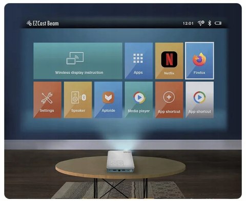 Projektor Full Hd 1920X1080 Wi-Fi Android 10, 100 Cali, 300 Ansi, Przenosny