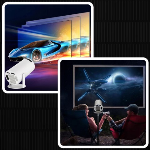 Projektor Full Hd Android Tv Z Wifi, Bluetooth I Wbudowanym Głośnikiem