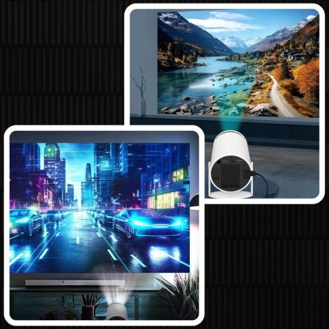 Projektor Full Hd Android Tv Z Wifi, Bluetooth I Wbudowanym Głośnikiem