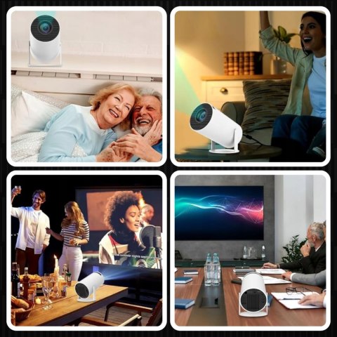 Projektor Full Hd Android Tv Z Wifi, Bluetooth I Wbudowanym Głośnikiem