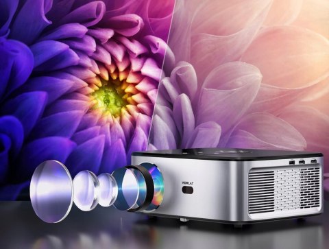 Projektor Horlat T02 25000 Lumenów Fhd 1080P 4K Wi-Fi Bluetooth Korekcja