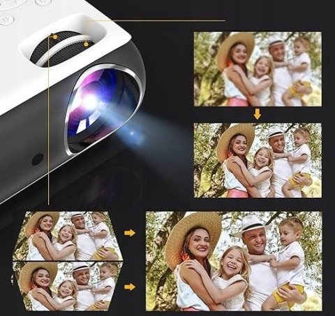 Projektor Led Full Hd 4K 9500 Lm Bluetooth - Kino Domowe I Prezentacje