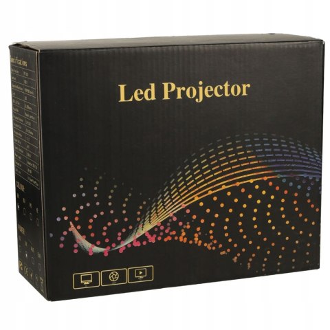 Projektor Led Przenośny 1080P Z Statywem - Idealny Do Domowego Kina