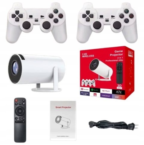 Projektor P30max Z Android 11, 2 Pady Do Gier, 4K, Smart Tv, Netflix