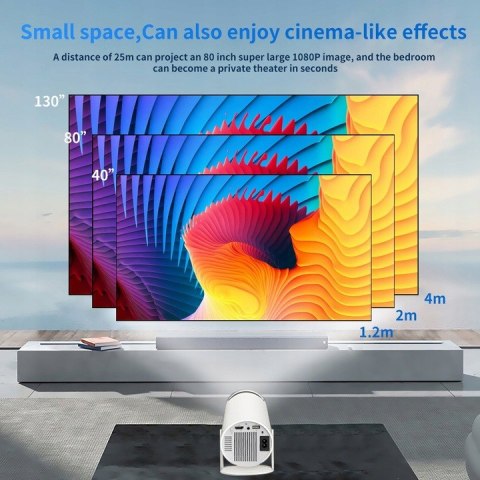 Projektor P30max Z Android 11, 2 Pady Do Gier, 4K, Smart Tv, Netflix