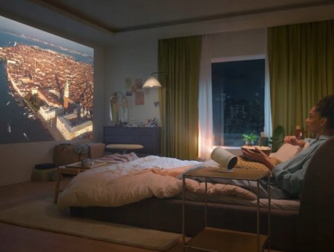 Projektor Samsung Sp-Lff3claxxxh 100 Cali Obrotowy Smart Tv Z Cloud Gaming