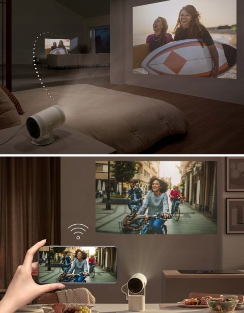Projektor Samsung Sp-Lff3claxxxh 100 Cali Obrotowy Smart Tv Z Cloud Gaming