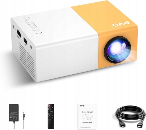 Przenośny Mini Rzutnik Full Hd 1080P Bluetooth 5.4 Hdmi Usb Type-C Z Pilotem