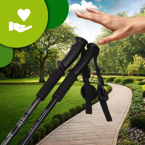 Regulowane Kijki Trekkingowe Nordic Walking 63-135 Cm Z Systemem Anti-Shock