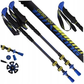 Kieje Trekkingowe Viking Carbo Lite 3 Sekcyjne Fast Lock Widiowy Grot