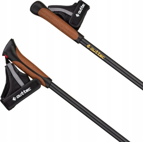 Kije Nordic Walking Alu 3-Section Outtec 60-135 Cm Trekkingowe Z Wypinaniem