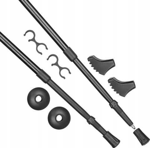 Kije Nordic Walking Aluminiowe 3-Sekcjonalne Outtec 65-135 Cm Anti-Shock